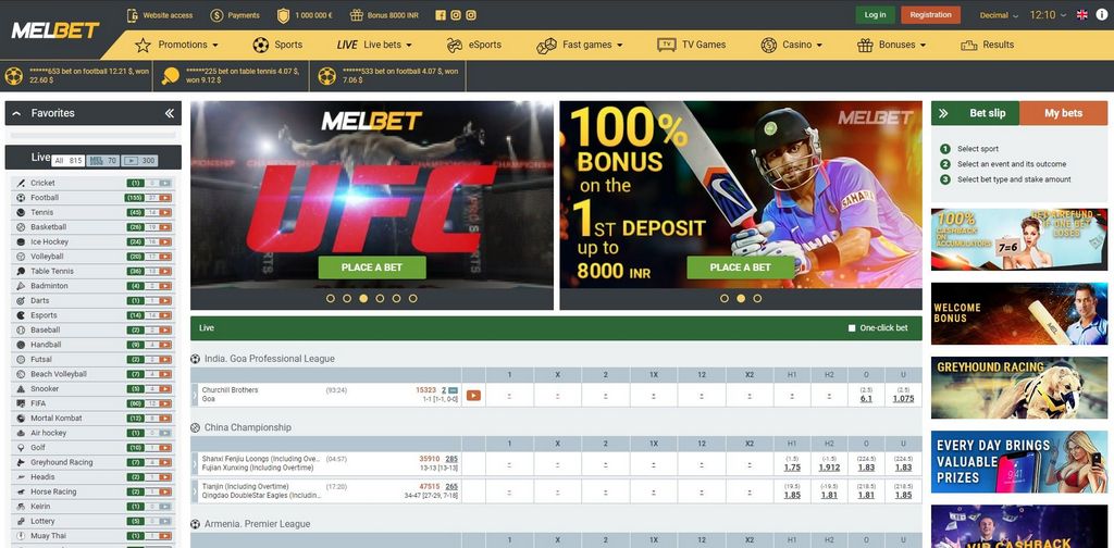 Melbet India: Sports Betting and Online Casino